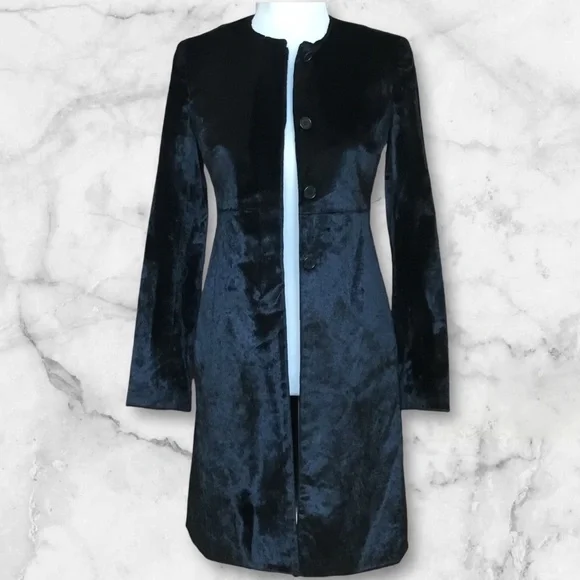 Theory Velvet Style Classic Coat